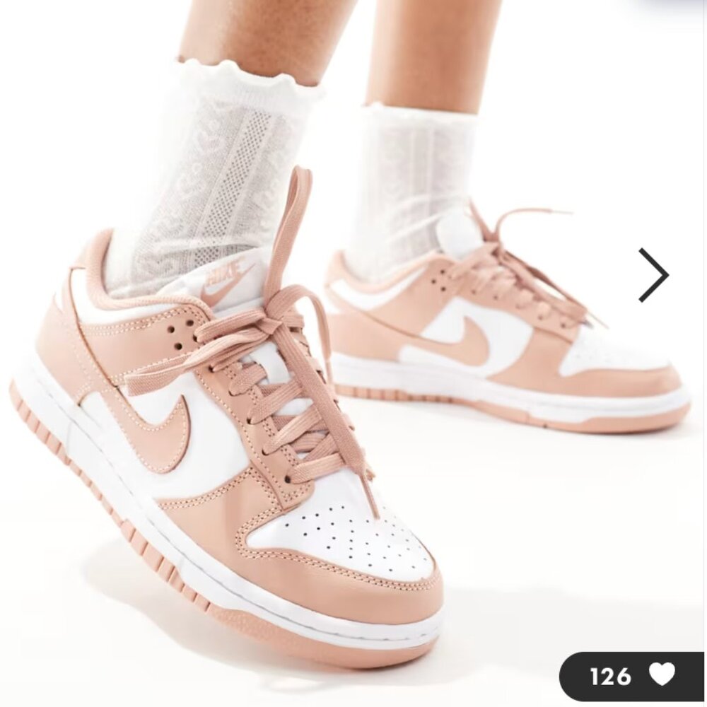 Nike Women's Dunk Low Sneaker in Rose Whisper Pink